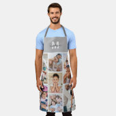 Fotocollage Eenvoudig Elegant Afbeelding Schort (Gedragen)