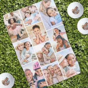 Fotocollage Eenvoudig Elegant Beeld Golfhanddoek