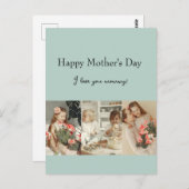 Fotocollage en bericht - gepersonaliseerd cadeau | briefkaart (Voorkant / Achterkant)