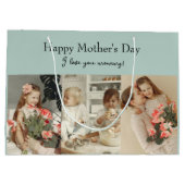 Fotocollage en bericht - gepersonaliseerd cadeau | groot cadeauzakje (Achterkant)