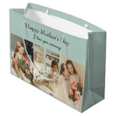 Fotocollage en bericht - gepersonaliseerd cadeau | groot cadeauzakje (Achterkant Gekanteld)