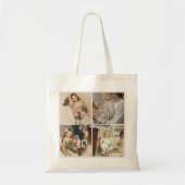 Fotocollage en bericht - gepersonaliseerd cadeau | tote bag (Voorkant)