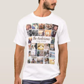 Fotocollage en tekst voor aangepaste sjabloon t-shirt (Voorkant)