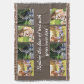 Fotocollage en tekstdeken personaliseren deken (Voorkant Verticaal)