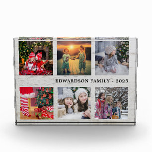 Fotocollage familie Rustisch hout Fotoblokken