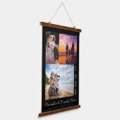 Fotocollage | Familie Vacature Memento Keepomwille Hangend Wandkleed (Gebogen)