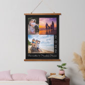 Fotocollage | Familie Vacature Memento Keepomwille Hangend Wandkleed (Slaapkamer)