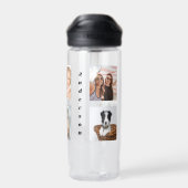 Fotocollage familienaam waterfles (Achterkant)