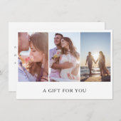 Fotocollage Fotografie Gift Certificate (Voorkant / Achterkant)