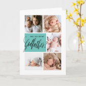 Fotocollage Godfather Voorstel Kaart (Gele Bloem)