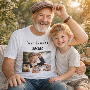 Fotocollage grootvader grootvader t-shirt