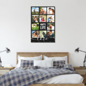 Fotocollage Happy Life and Love Couple's Canvas Afdruk (Insitu (Slaapkamer))