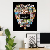 Fotocollage Hart Samen maken we een gezin Poster (Thuiskantoor)