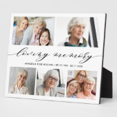 Fotocollage-herinnering Geschenk 'Ter liefdevolle Fotoplaat (Zijkant)