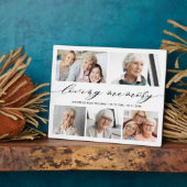 Fotocollage-herinnering Geschenk 'Ter liefdevolle Fotoplaat (Zijkant)