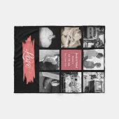 FOTOCOLLAGE Huwelijksbelofte Vernieuwing Trouwdag  Fleece Deken (Voorkant (Horizontaal))