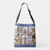 Fotocollage ideeën voor geschenken Creëer 6 foto's Crossbody Tas (Achterkant)