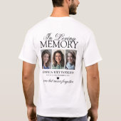 Fotocollage in liefdevolle herinnering t-shirt (Achterkant)