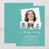 Fotocollage in liefdevolle herinnering Viering van Kaart (Voorkant / Achterkant)