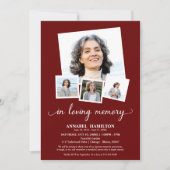 Fotocollage in liefdevolle herinnering Viering van Kaart (Voorkant)