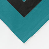 fotocollage/Instagram Style Blue Fleece Deken (Hoek)