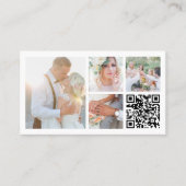 Fotocollage & kalligrafie fotograaf QR-code Visitekaartje (Voorkant)