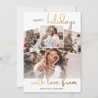 Fotocollage Kerst Familie Vakantiekaart Kaart