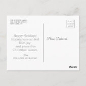 Fotocollage Kerstwensen Vakantie Briefkaart (Achterkant)