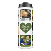 Fotocollage liefde je tekst gepersonaliseerd toevo thermosbeker (Voorkant)