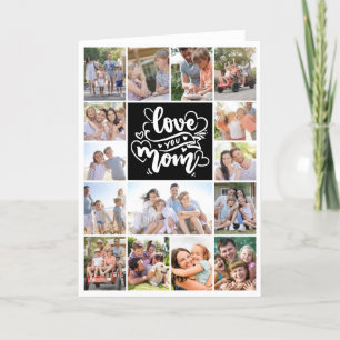Fotocollage Love You Mom 15 Afbeeldingen Kaart