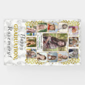 Fotocollage-marmer van de middelbare school spandoek (Horizontaal)