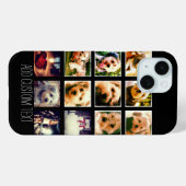 Fotocollage met zwarte achtergrond Case-Mate iPhone case (Achterkant (horizontaal))