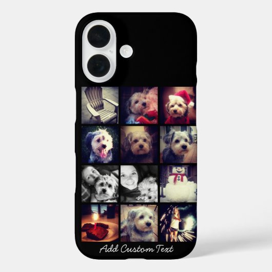 Fotocollage met zwarte achtergrond Case-Mate iPhone case (Achterkant)