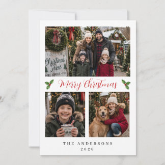 Fotocollage Minimalistische Kerstkaart