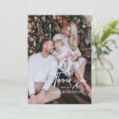 Fotocollage Modern Elegant 5 foto's Bedankt (Staand voorkant)