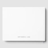 Fotocollage Modern Wedding Guest Book Gastenboek (Achterkant)