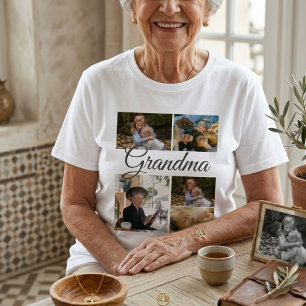 Fotocollage Moderne Lay-out Custom T-shirt voor Fa