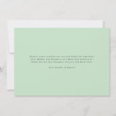 Fotocollage moderne tripletgeboorteaankondiging aankondiging (Achterkant)