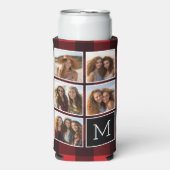 Fotocollage - Monogram Red Black Buffalo Pset (Seltzer Voorkant)