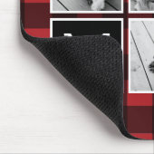 Fotocollage - Monogram Red Black Buffalo Pset Muismat (Hoek)