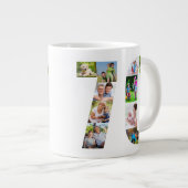 Fotocollage nummer 70 - 70e verjaardag extra grote beker (Voorkant rechts)