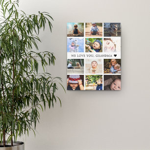 Fotocollage Oma Aandenken Canvas Afdruk