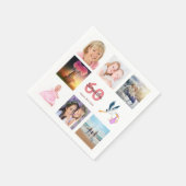 Fotocollage op 60e verjaardag servet (Hoek)