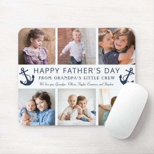 Fotocollage opa vaders dag muismat (Met muis)