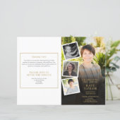 Fotocollage Orde van de Dienst Uitvaartprogramma (Staand voorkant)