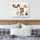 Fotocollage Passen getrouwd Creëer Uw eigen modern Canvas Afdruk (Insitu (Slaapkamer))