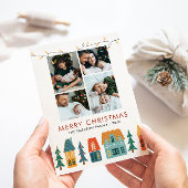 Fotocollage Retro Kerstkaarten Feestdagenkaart