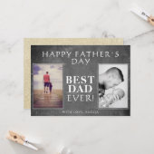 Fotocollage schoolbord Beste Vaderdag Kaart (Voorkant / Achterkant in situ)