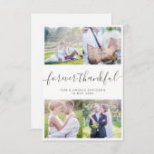 Fotocollage script bruiloft bedankkaart (Voorkant / Achterkant)