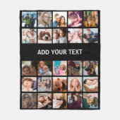 Fotocollage Sjabloon Fleece Deken (Voorkant)